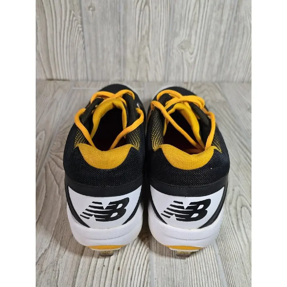 New Balance L4040BY3 Black and Yellow Baseball Cleats Mens Size 16